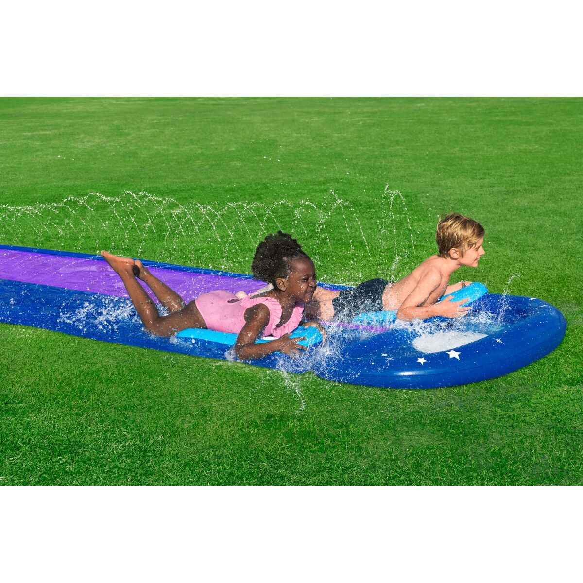 Tobogan acvatic Bestway 488 x 138 cm Glisant Double
